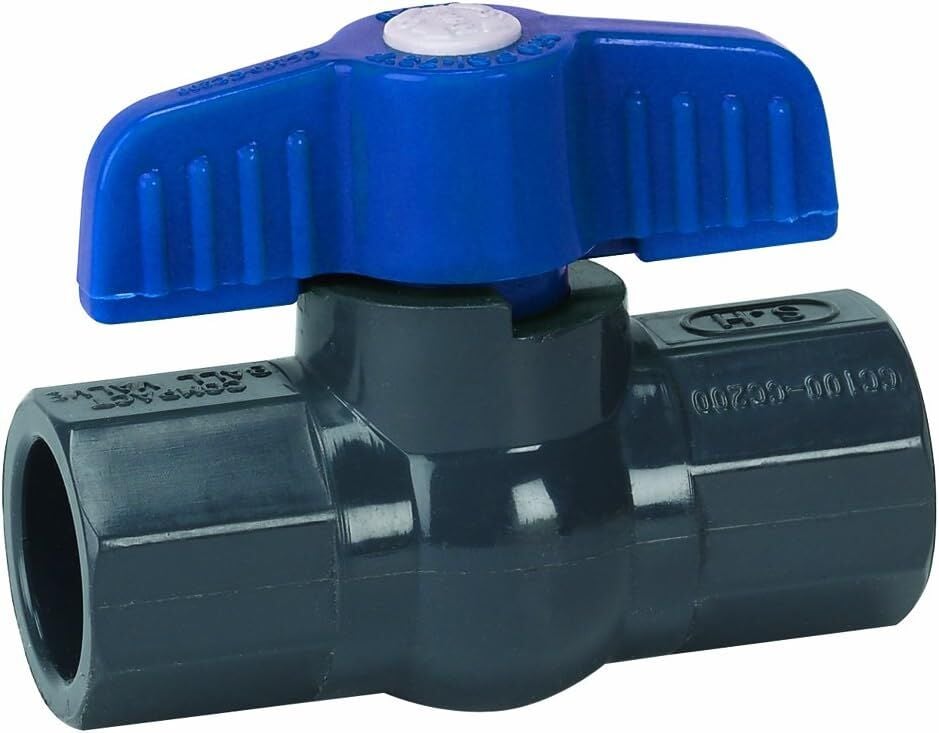 Homewerks Schedule 80 PVC Ball Valve, 1 1/4-In Slip x 1 1/4-In Slip