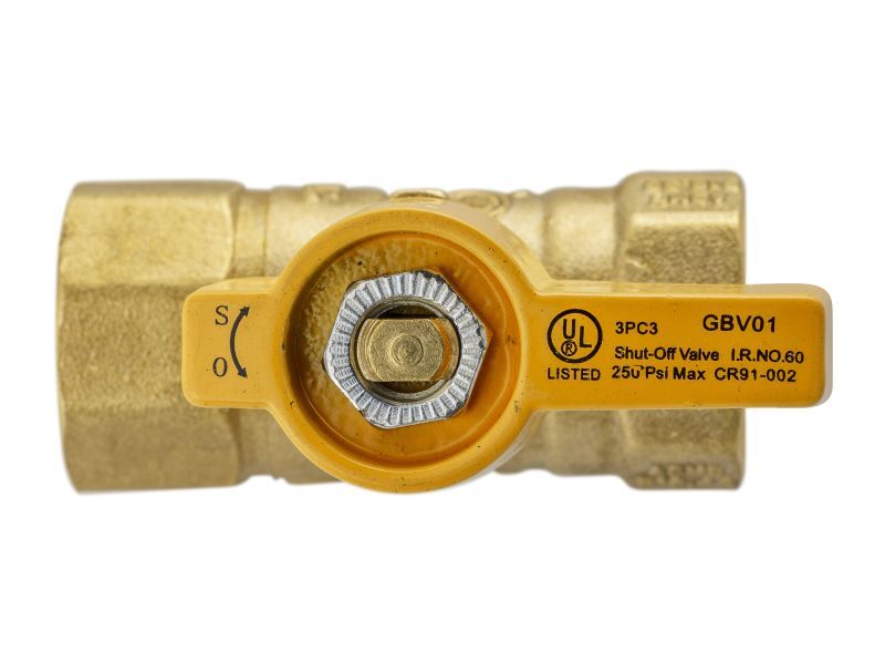 Pro-Line Brass Gas Valve, 1/2-In FIP X 1/2-In FIP