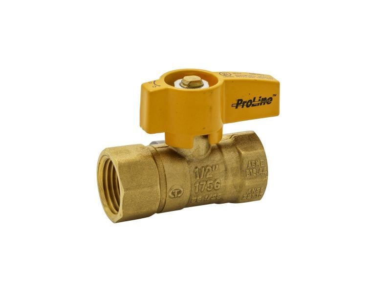 Pro-Line Brass Gas Valve, 1/2-In FIP X 1/2-In FIP