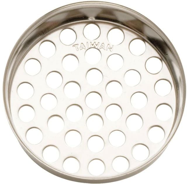 Plumb Pak Chrome Bathtub Strainer, 1-3/8-In Mesh