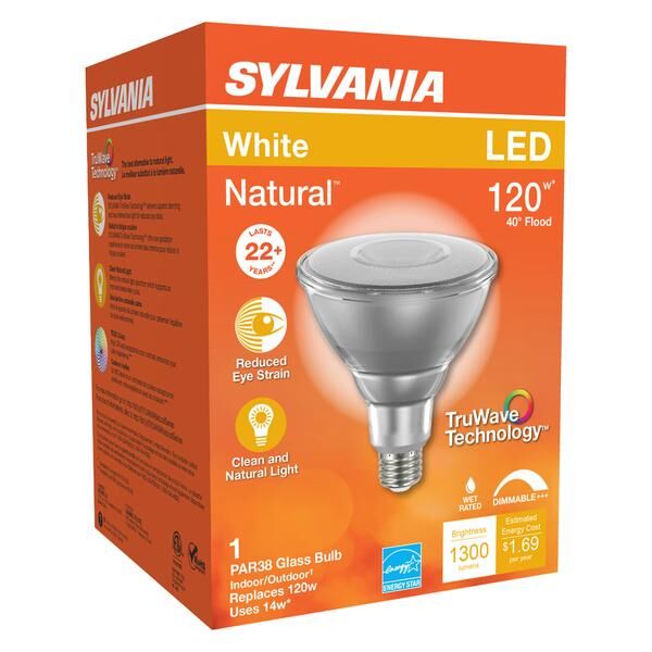 Sylvania Natural E26 LED Floodlight Bulb, 50-W