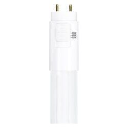 Sylvania Universal Hybrid Type A+B T8/T12 12-W Frosted Selectable LED Tube Light Bulb, 3-Ft