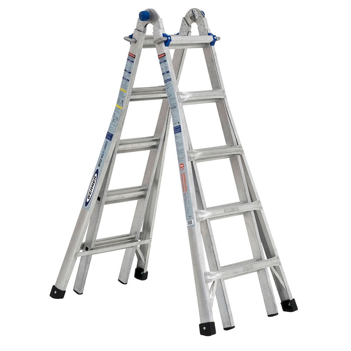 Werner Multi-Position Ladder, Type IA, Load Capacity 300-Lb, 22-Ft