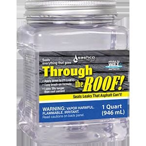 Sashco Clear Through The Roof Sealant, 1-Qt