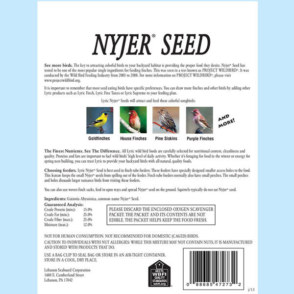 Lyric Wild Bird Food Nyjer Seed, 3-Lb