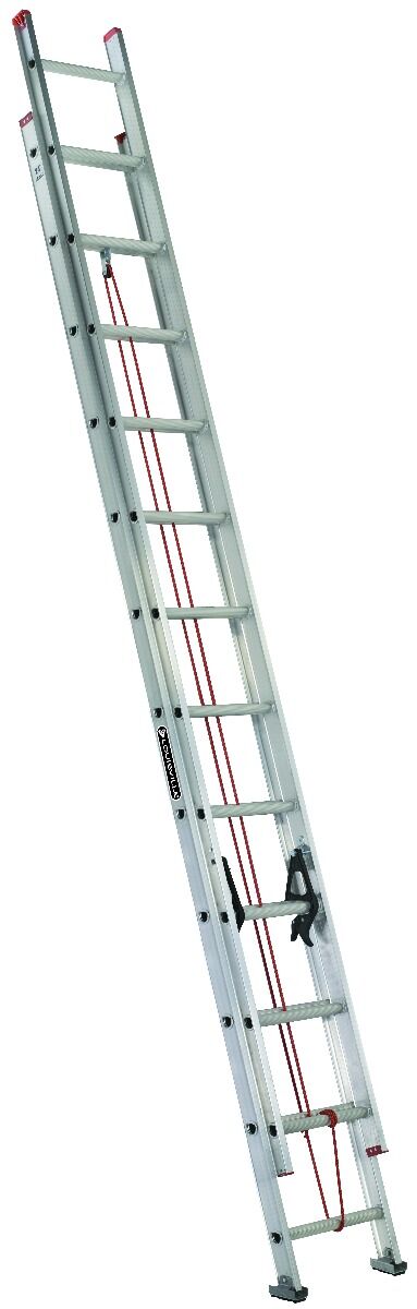 Louisville Ladder Aluminum Extension Ladder, Type III, Load Capacity 200-Lb, 24-Ft
