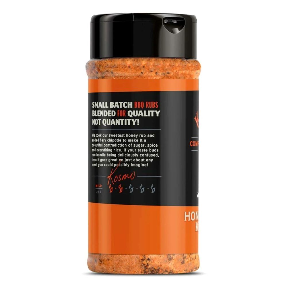 Kosmos Q Spicy Killer Bee Chipotle Honey Rub, 12.6-Oz