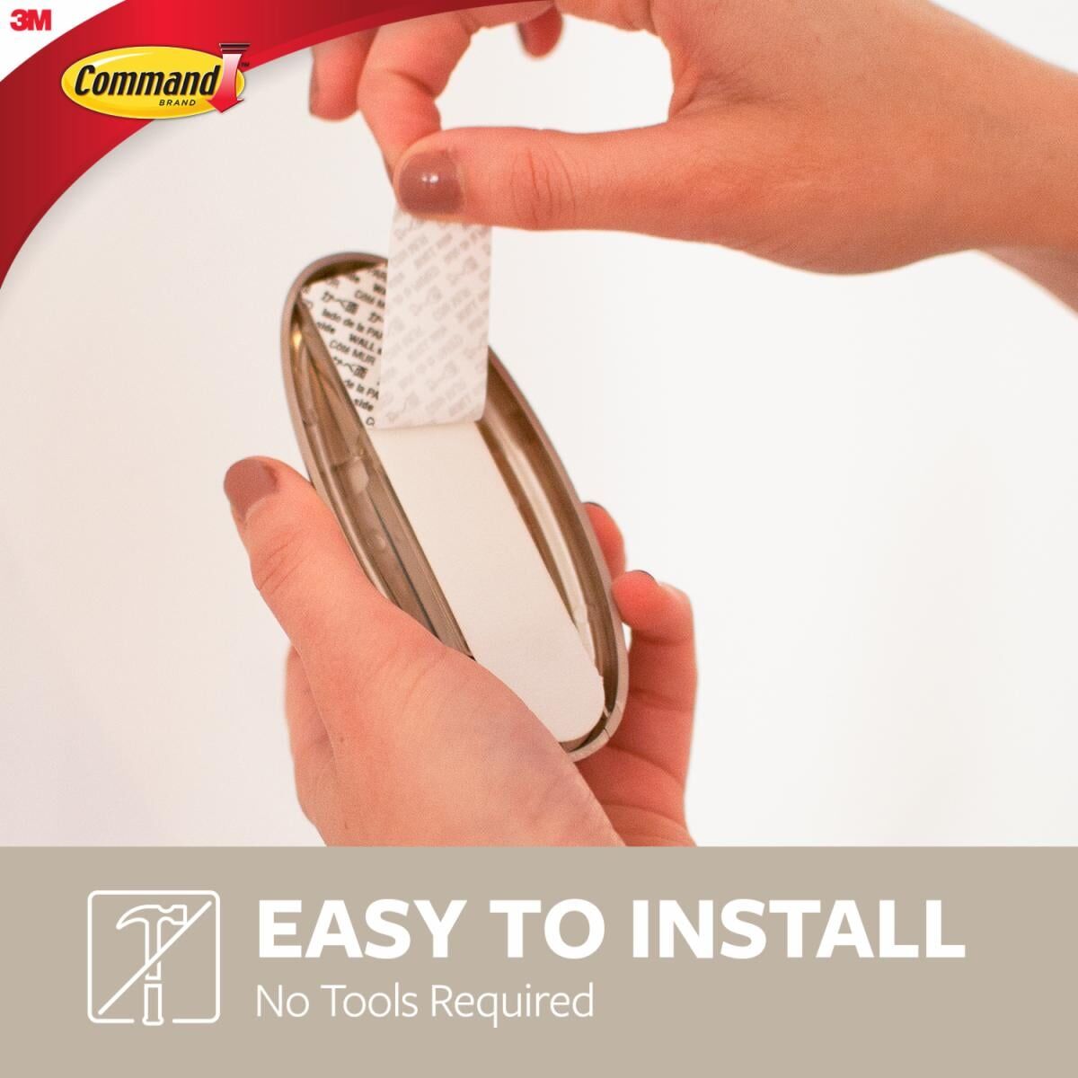 3M Command Large Brushed Nickel Timeless Hook