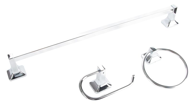 Boston Harbor Chrome 3-Piece Manhattan Bath Hardware Set