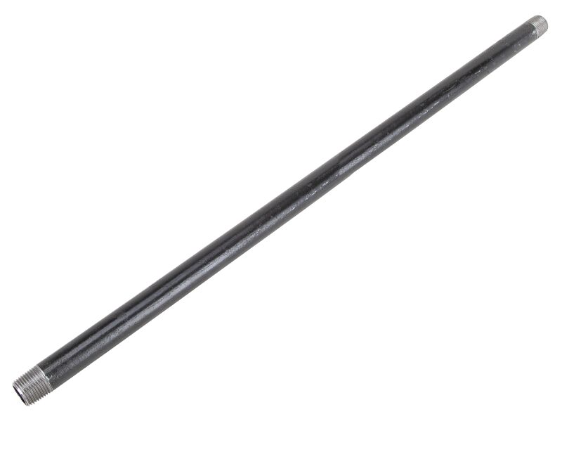 ProSource Schedule 40 Black Steel Pipe Nipple, 1/2-In x 1/2-In x 24-In