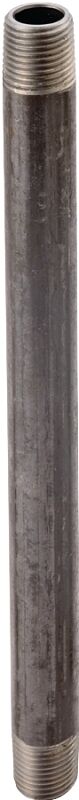 ProSource Schedule 40 Black Steel Pipe Nipple, 3/4-In x 3/4-In x 36-In