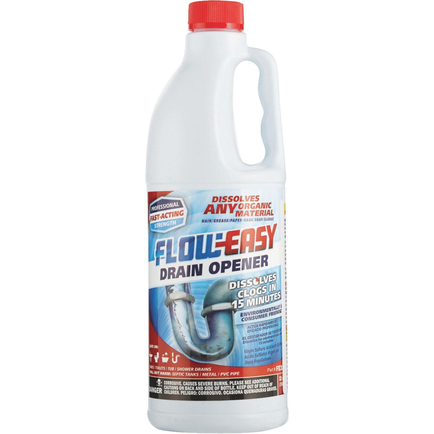 FLOW-EASYSulfuric Acid Drain Opener, 1-Qt