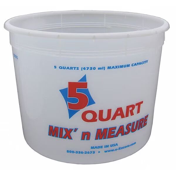 Encore Plastics Mix' N Measure Pail, 5-Qt