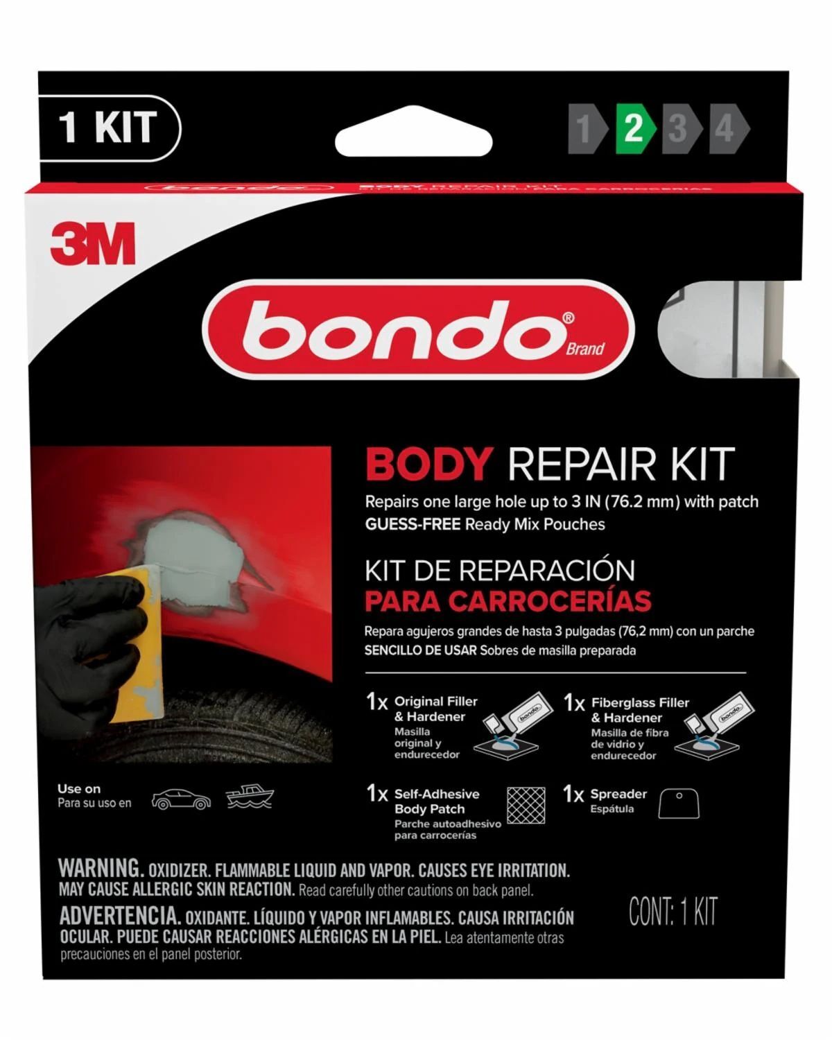 Bondo Body Repair Kit Ready Mix Pouches
