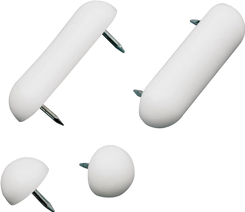 Plumb Pak White Plastic Toilet Seat Bumper Set