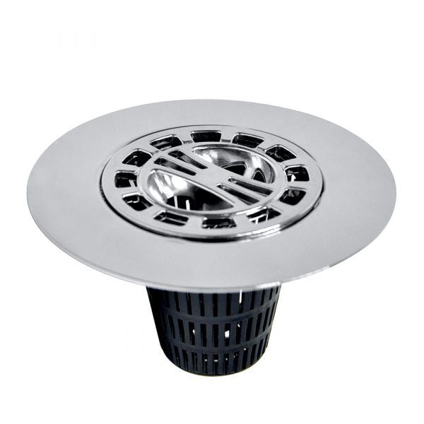 Danco Chrome Hair Catcher Shower Drain Cover