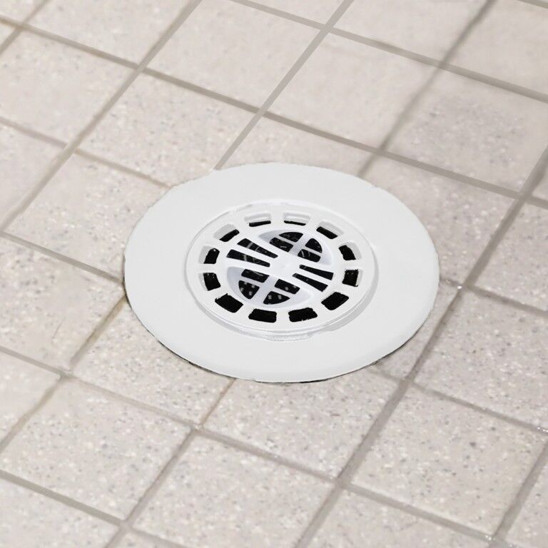 Danco White Hari Catcher Shower Drain Cover