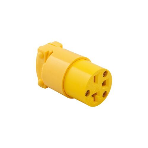 Eaton Arrow Hart Yellow Straight Blade Connector, 20A 250V