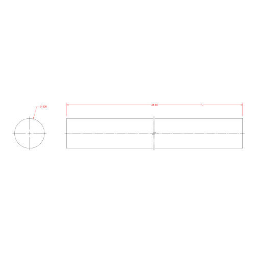 Hillman SteelWorks Weldable Solid Cold-Rolled Steel Rod, 1/2-In X 4-Ft