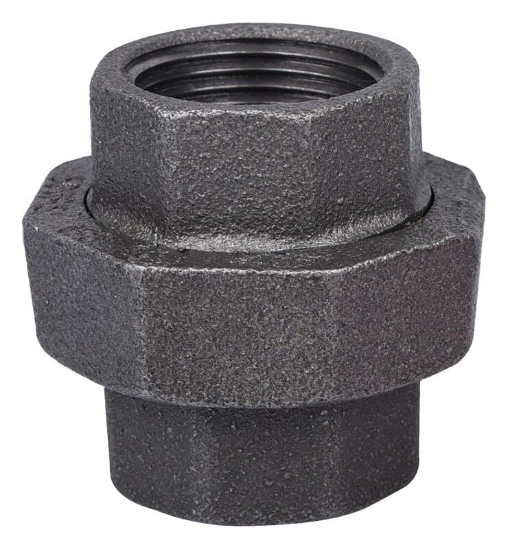 ProSource Schedule 40 Malleable Iron Pipe Union, 1-In Threaded x 1-In Threaded