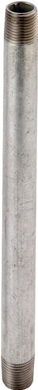 ProSource Threaded Steel Pipe Nipple, 2-In x 12-In