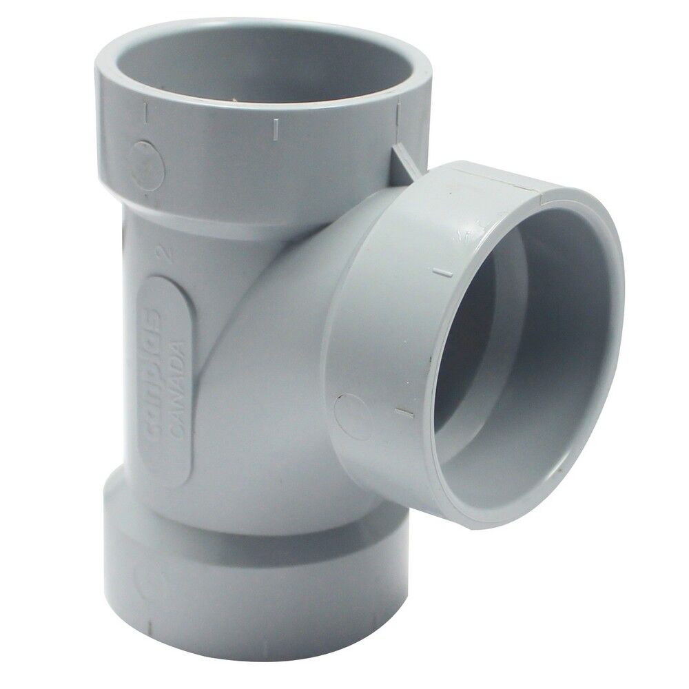 Canplas Sanitary Tee, 1 1/2-In