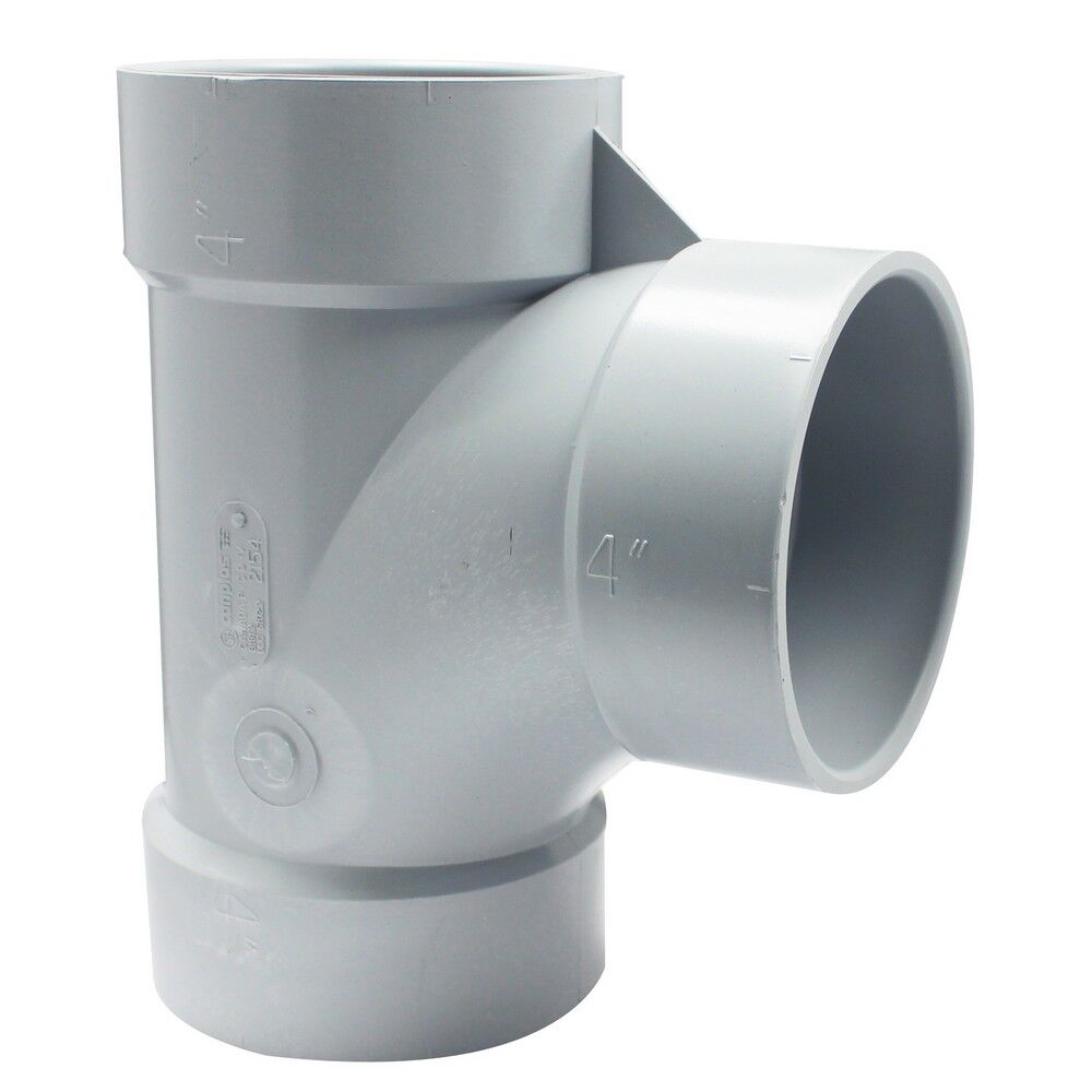 Canplas PVC DWV Sanitary Tee, 4-In Hub