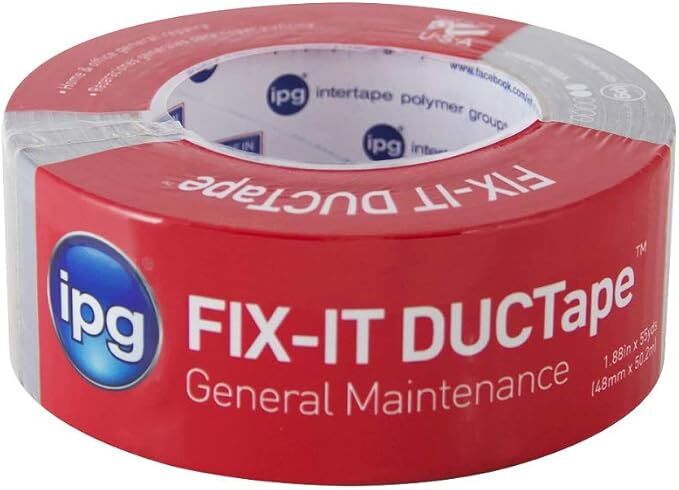 IPG Fix-It DUCTape General Maintenance Silver Duct Tape, 1.88-In X 55-Yd