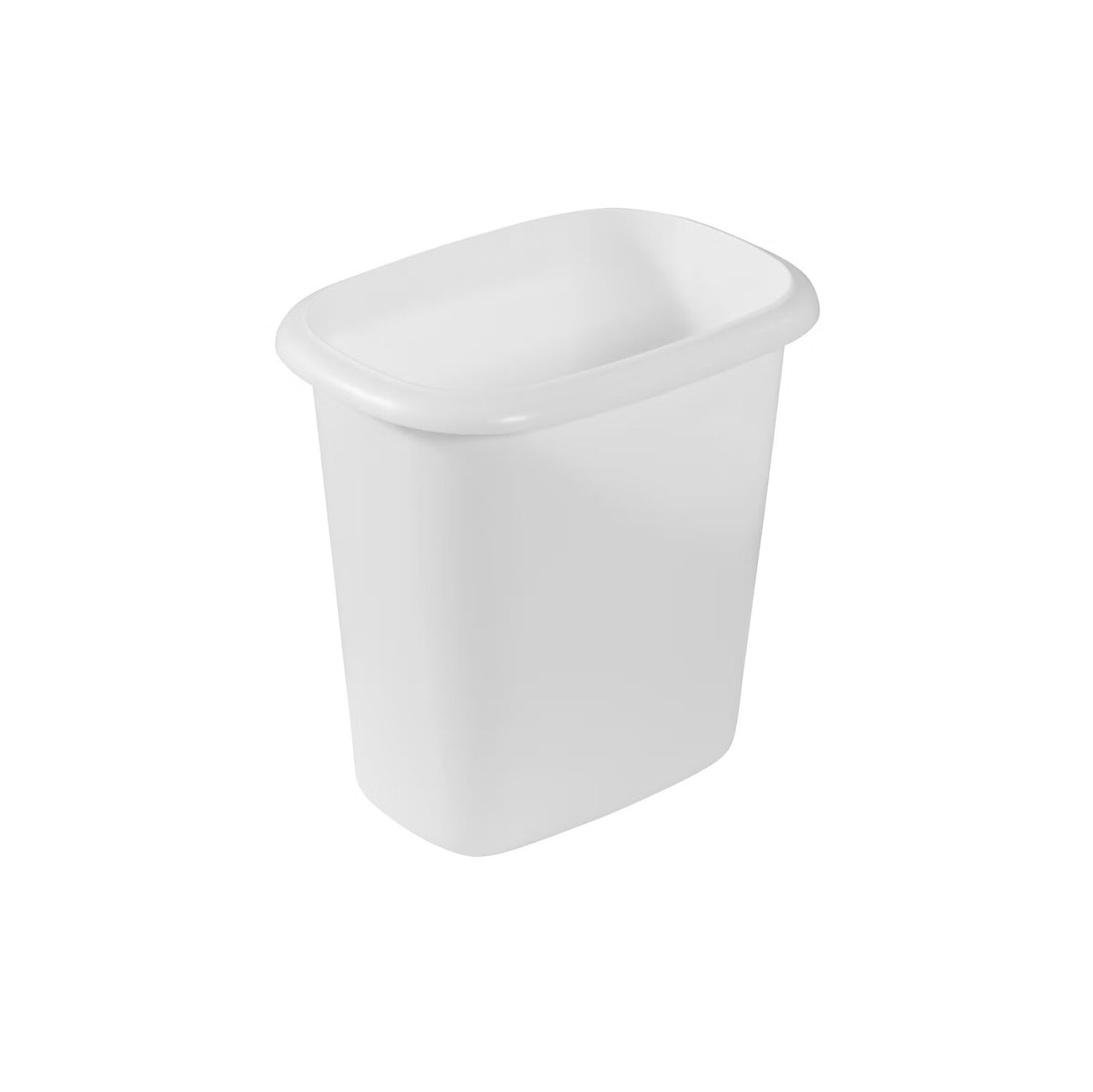 Rubbermaid White Vanity Wastebasket, 1.5-Gal