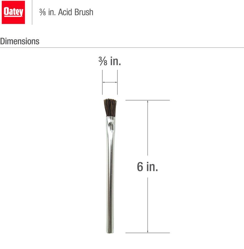 Oatey Acid Brush, 4-In X 3/8-In