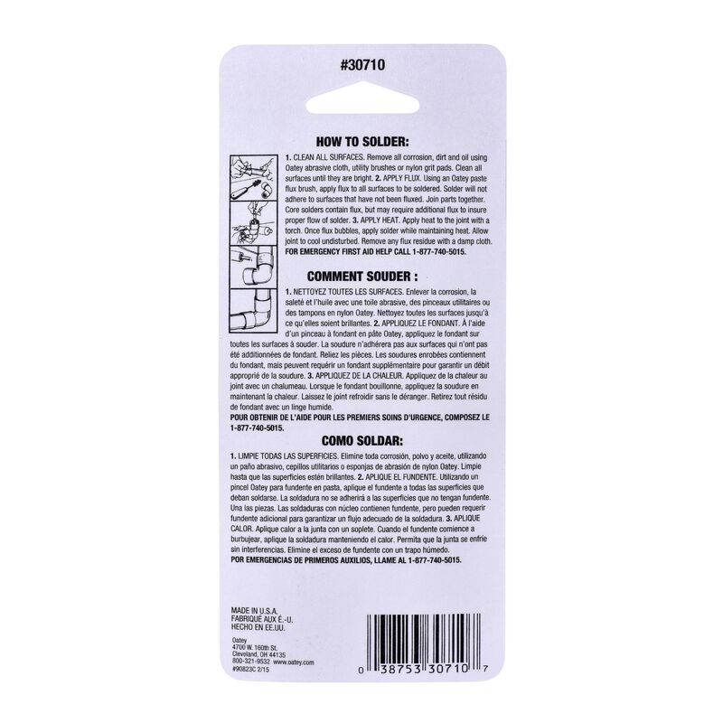 Oatey Acid Brush, 4-In X 3/8-In