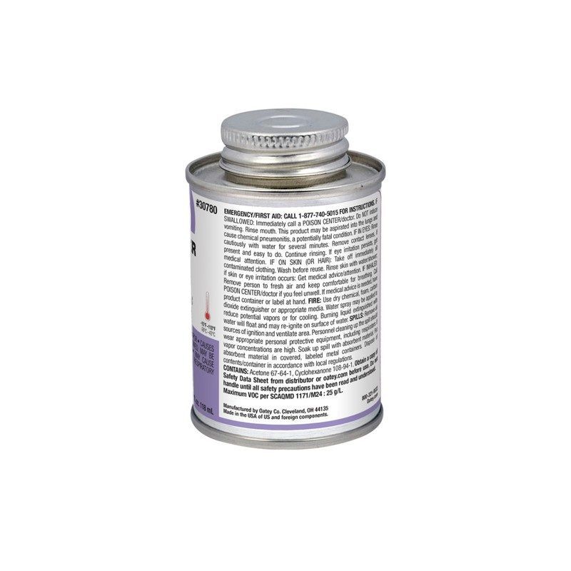 Oatey Purple Primer/Cleaner, 4-Oz
