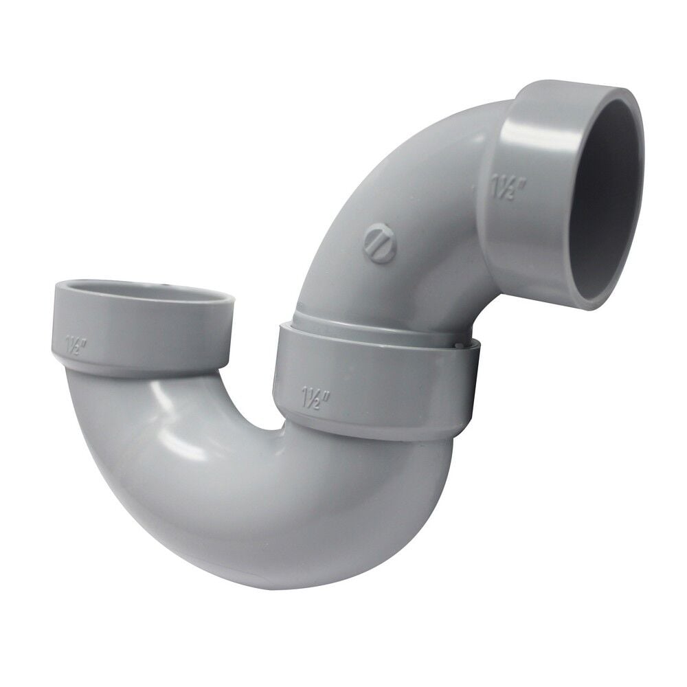 Canplas PVC P-Trap Weld Joint, 1 1/2-In Hub x 1 1/2-In Hub