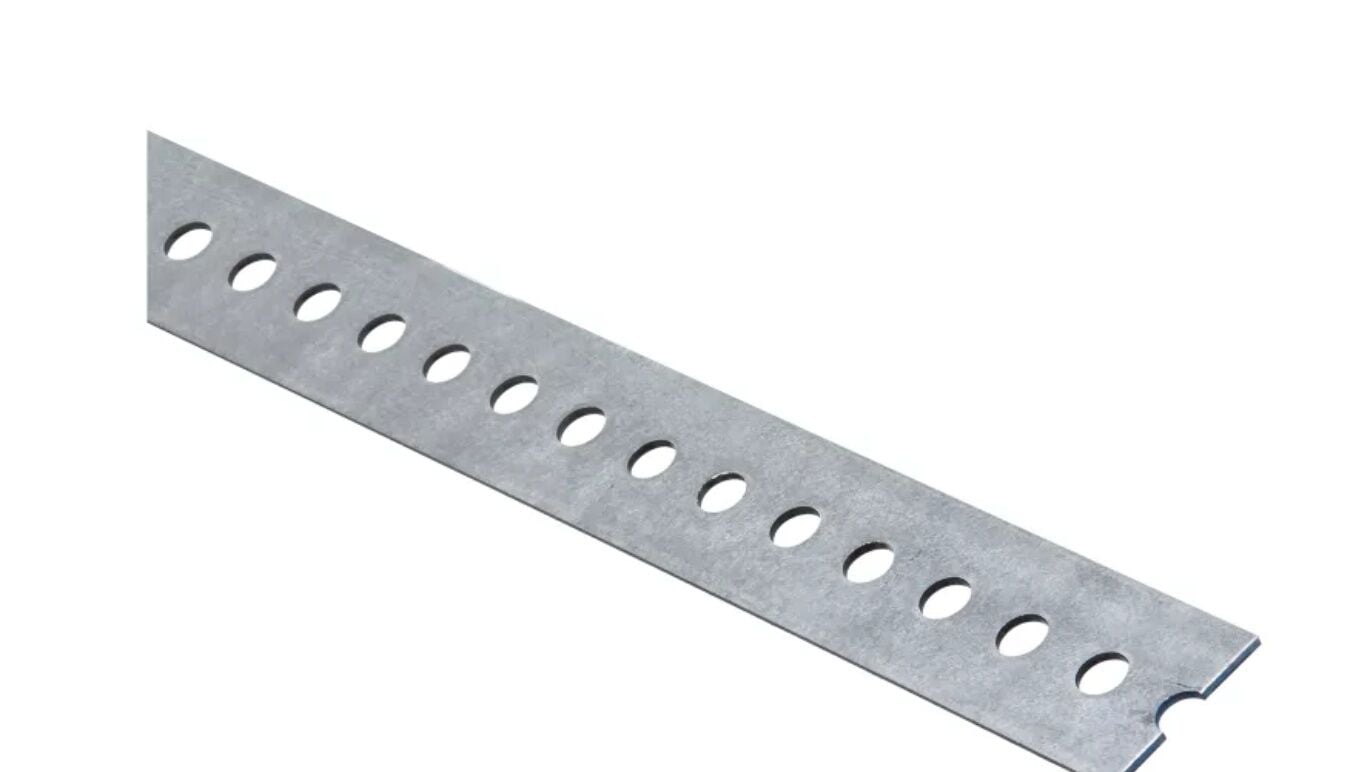 National Hardware Galvanized Slotted Flats, .74-In x 1 3/8-In x 48-In