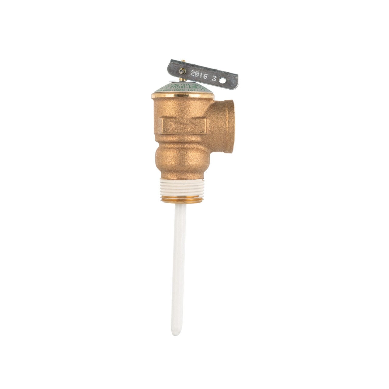 Camco Automatic Temperature And Pressure Relief Valve With Extension Probe And Lever