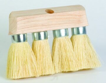 DQC Industries White 3-Knot Roof Brush, 6-In x 3 1/2-In Trim