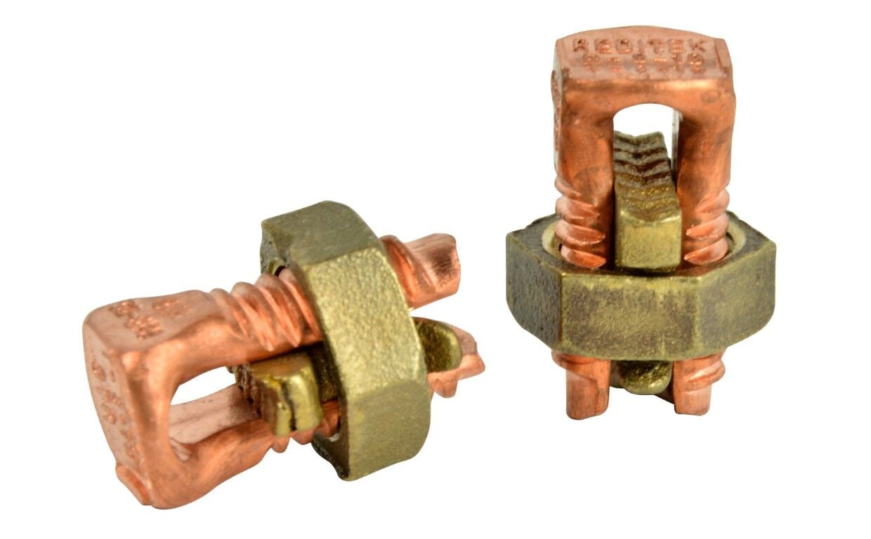 Gardner Bender Copper Split Bolt Connector, 16-20 Gauge Stranded/16-8 Gauge Solid, 2-Pk