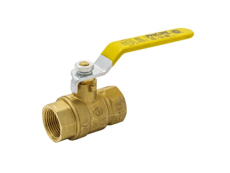 Proline Brass Ball Valve, 3/4-In FIP X 3/4-In FIP