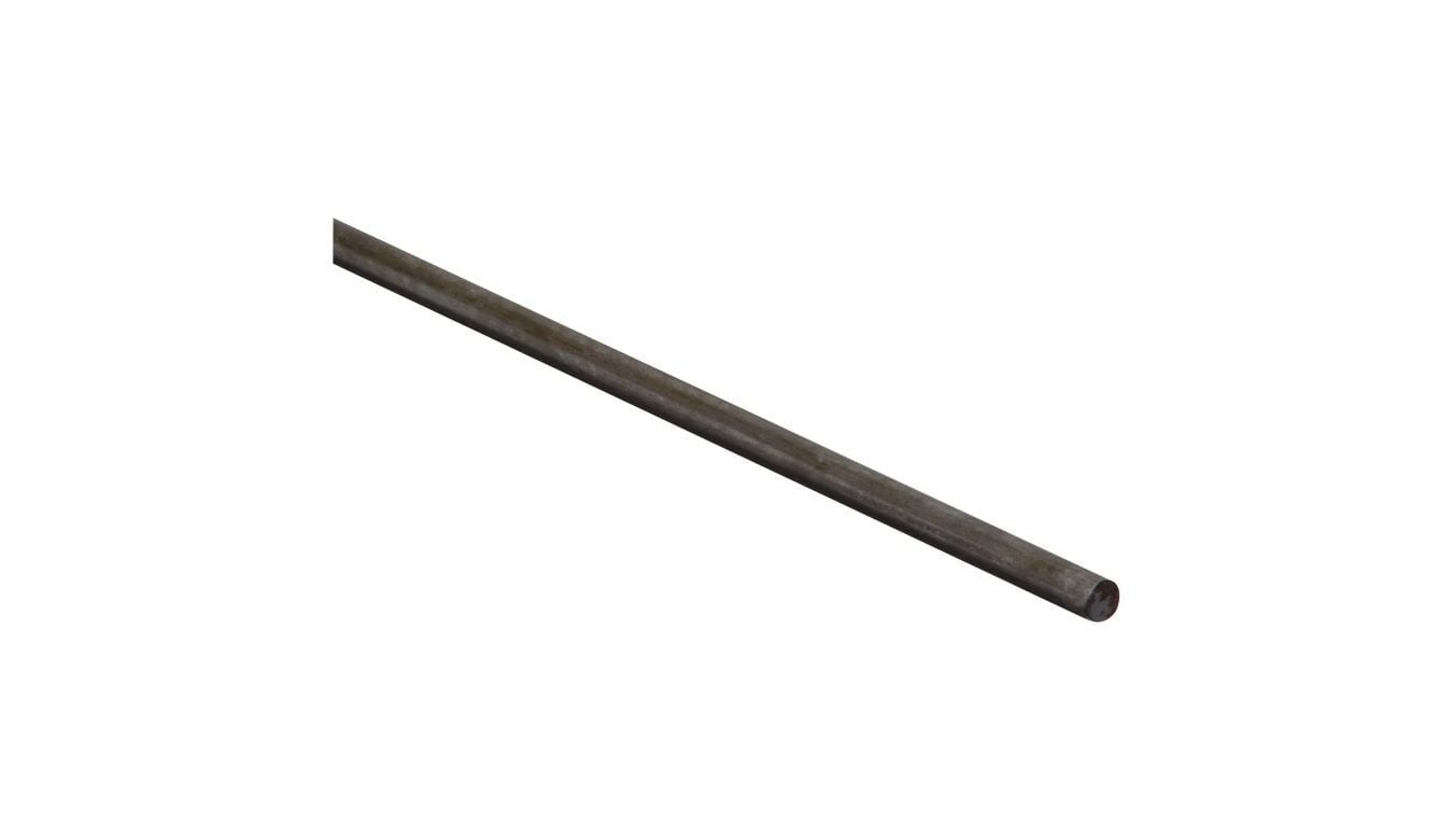 National Hardware Plain Steel Cold Rolled Smooth Rod, 1/4-In x 48-In