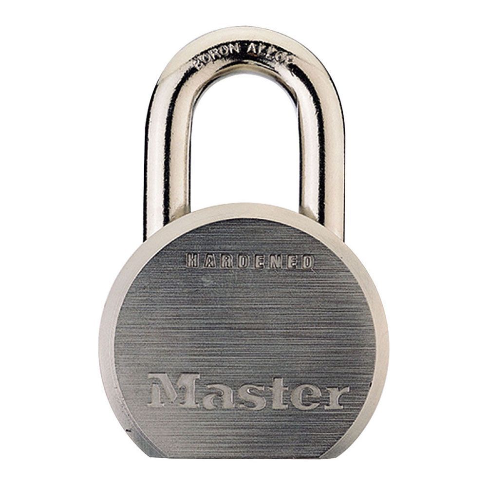 Master Lock Wide Solid Steel Body Padlock, 2-1/2-In