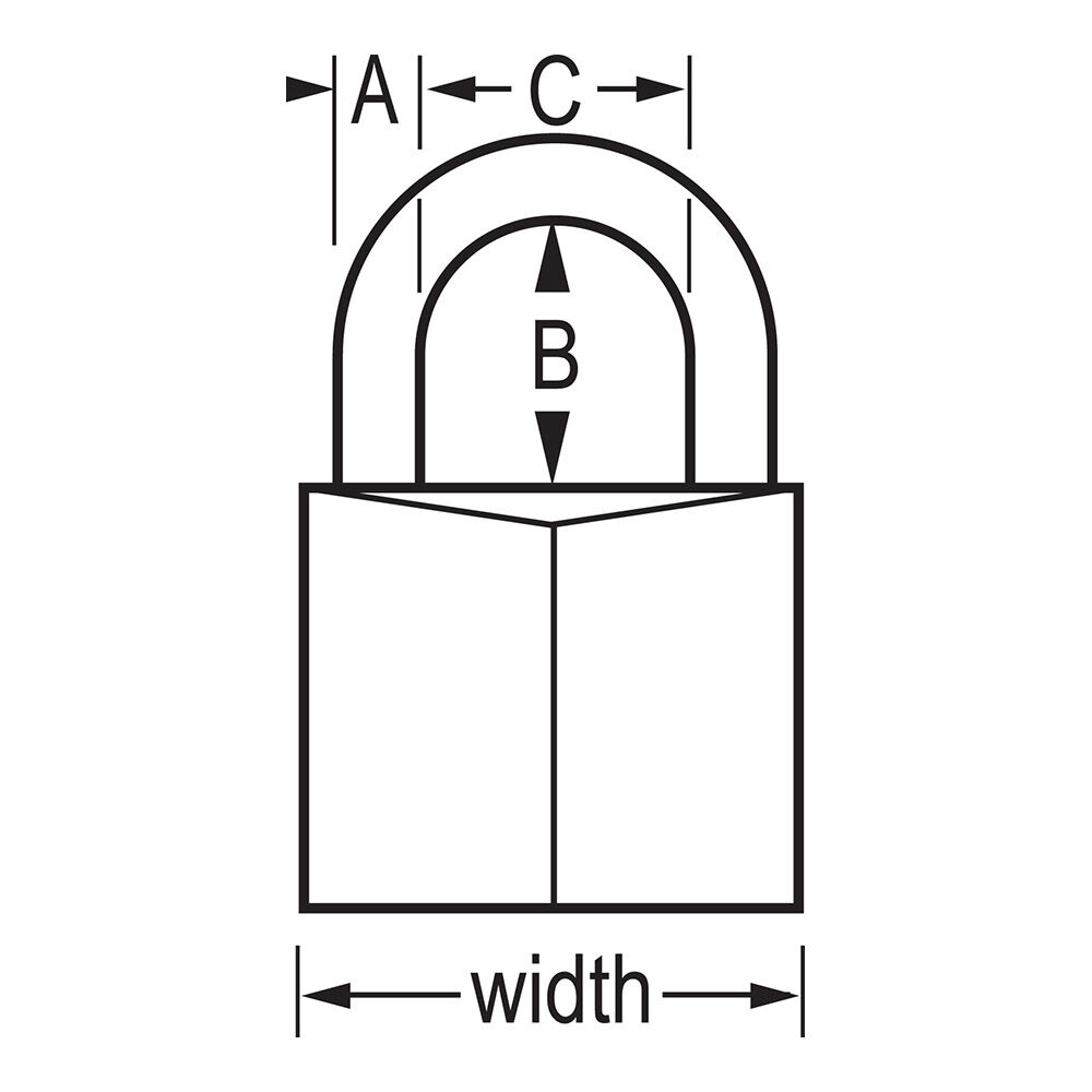 Master Lock Solid Body Padlock, 3/4-In, 4-Pk