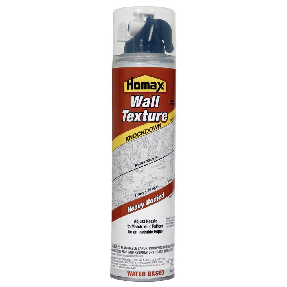 Homax Water Based Gray/White Knockdown Wall Texture Aerosol, 10-Oz