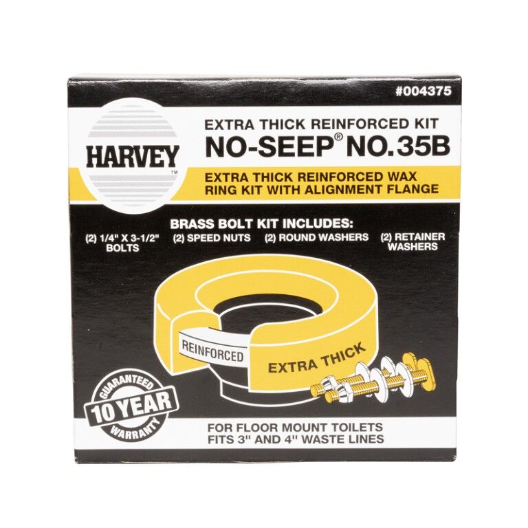 Harvey Toilet Line Reinforced Wax Extender Kit With Horn