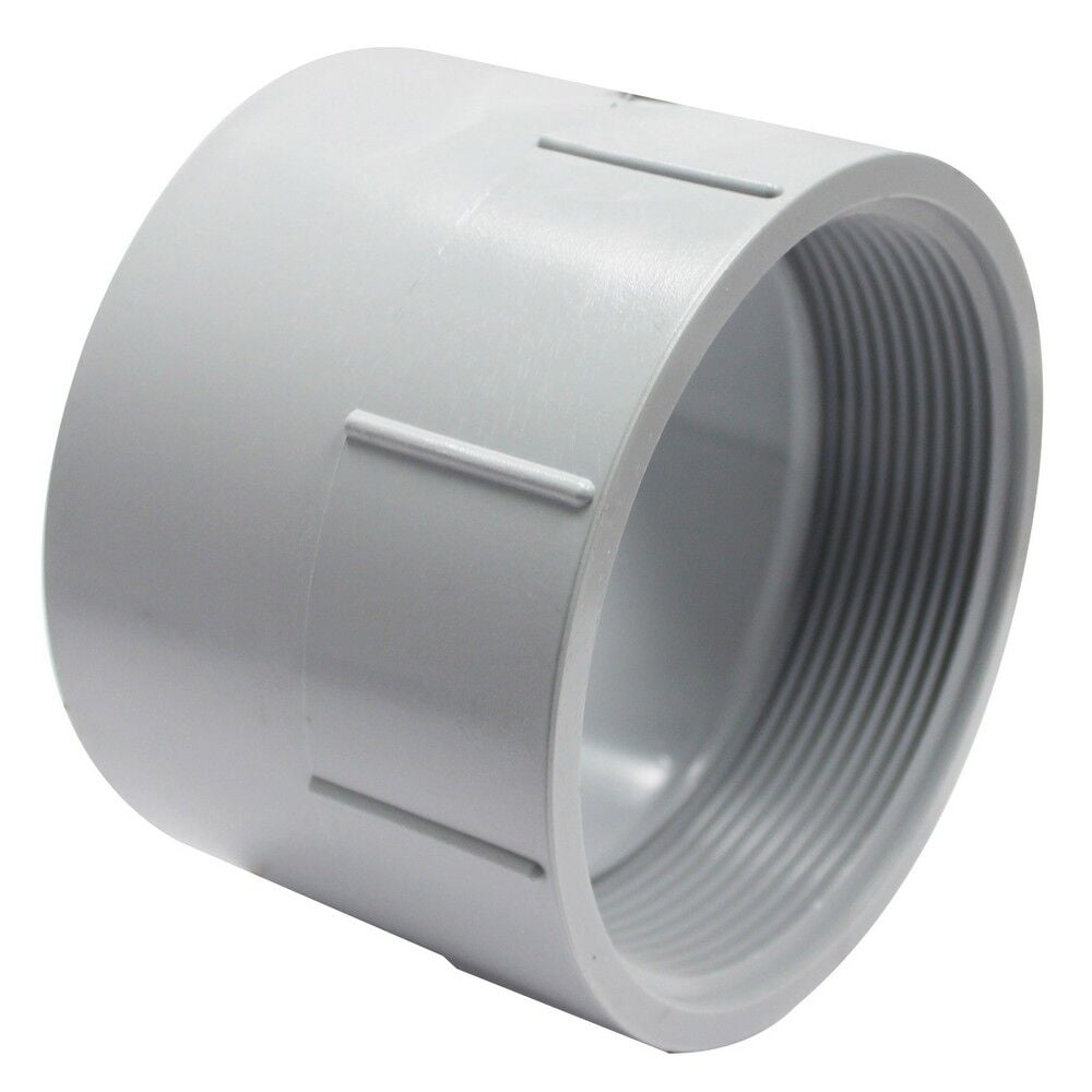Canplas PVC Female Adapter, 4-In FPT x 4-In Hub