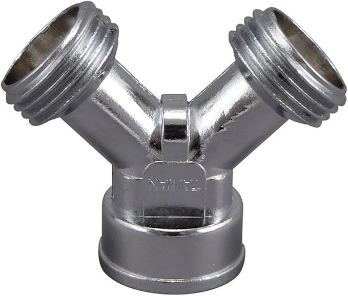 Plumb Pak Chrome Plated Hose Y Connector, 3/4-In