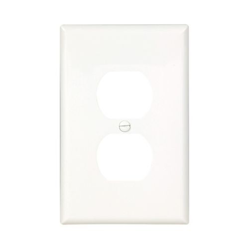 Eaton White Duplex Receptacle Wallplate