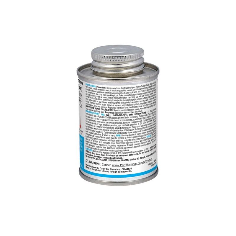 Oatey ABS Medium-Bodied Black Cement, 4-Oz