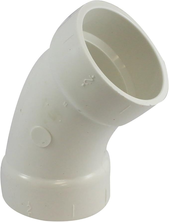 Canplas PVC DWV 45° Bend Elbow, 2-In