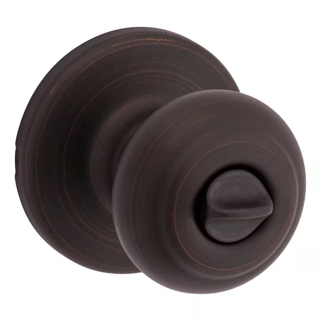 Kwikset Venetian Bronze Cove Bed/Bath Door Knob