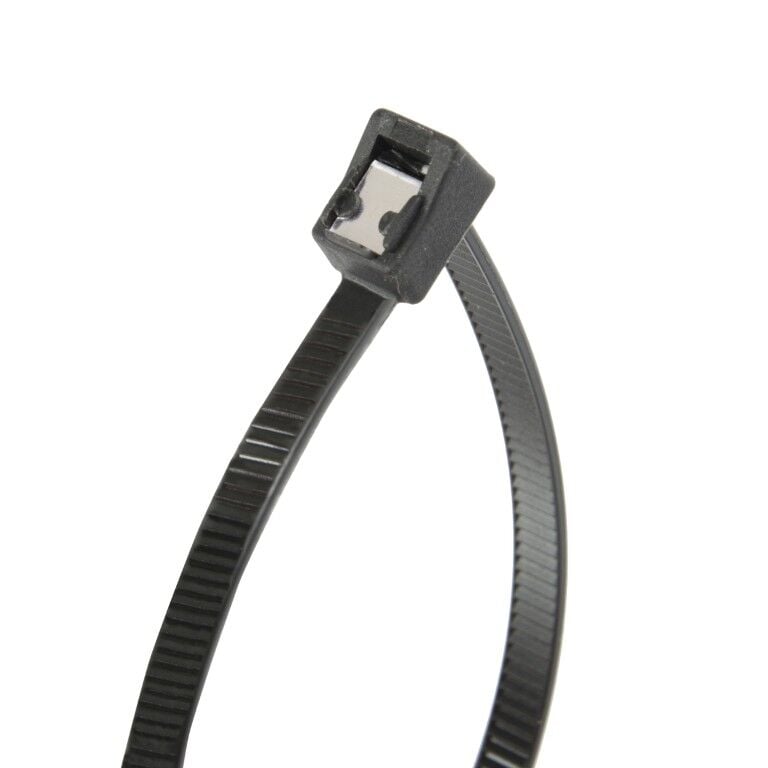 Gardner Bender Black Self Cutting Cable Tie, 8-In, 50-Lb